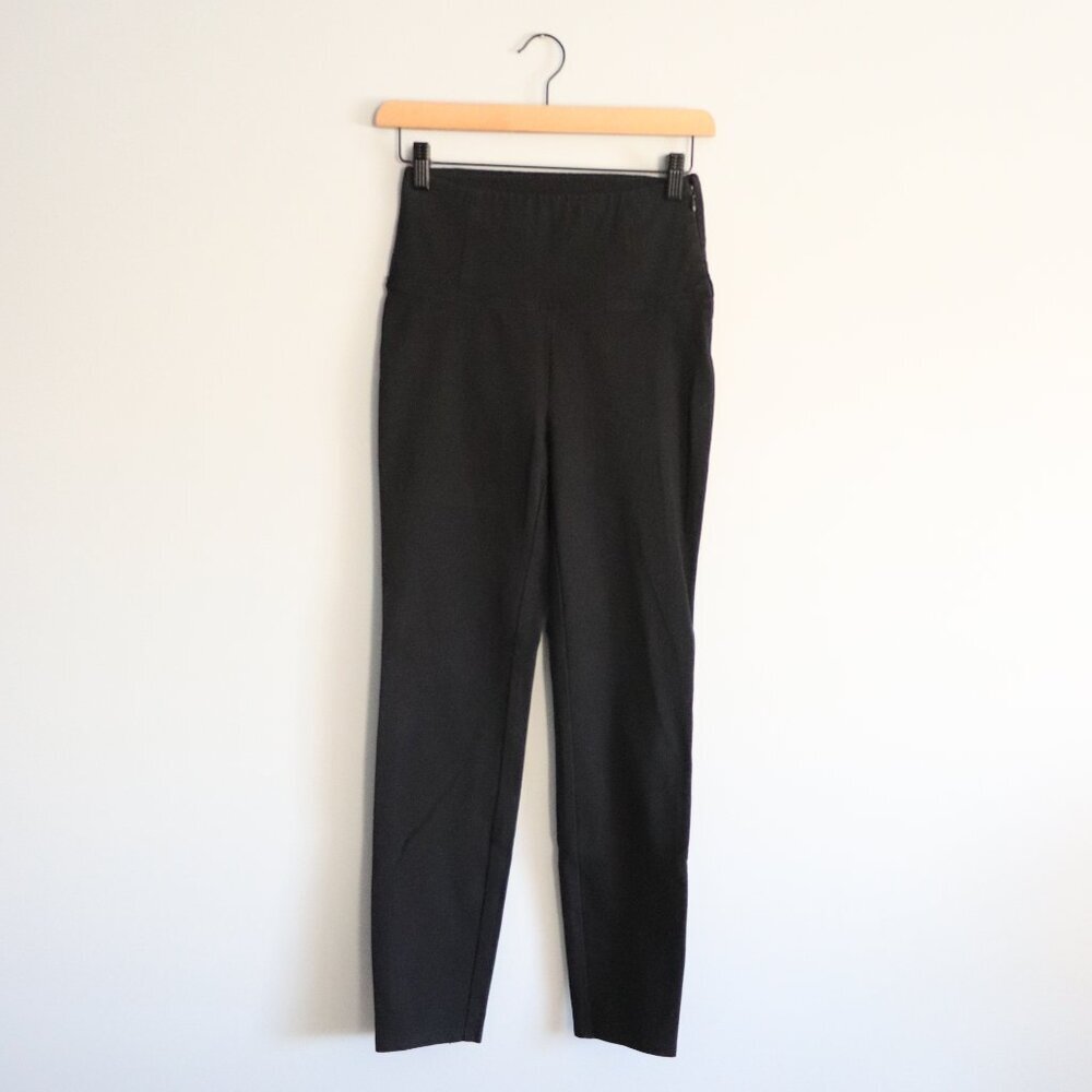 Wilfred Free Women's‎ Black Sz 2 Straight Leg Casual Side Zip High Rise Pants
